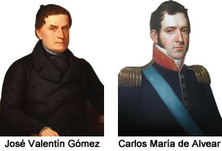 Jose Valentin Gomez y Carlos Maria de Alvear